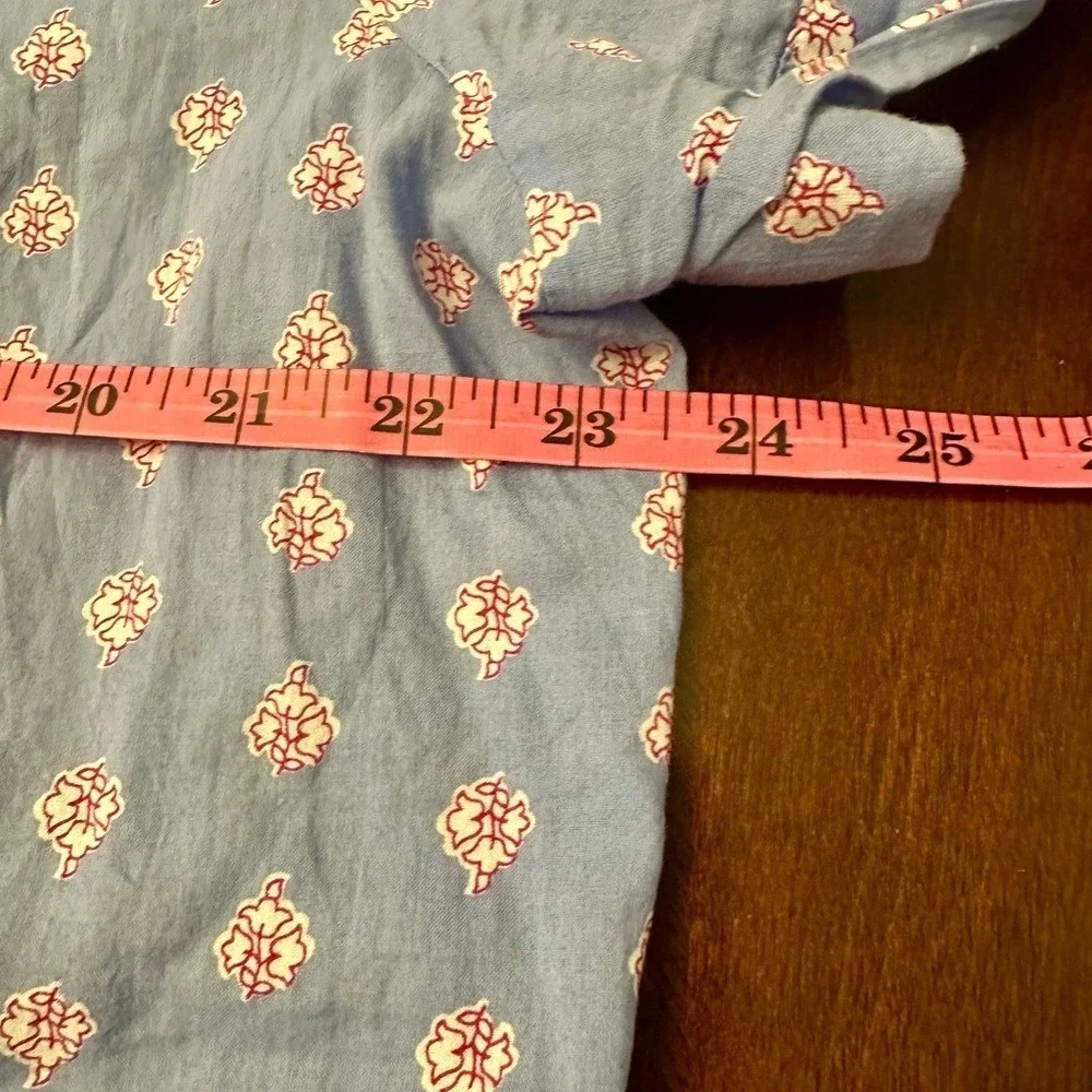Banana Republic Blue and Purple Paisley Button Down Shirt